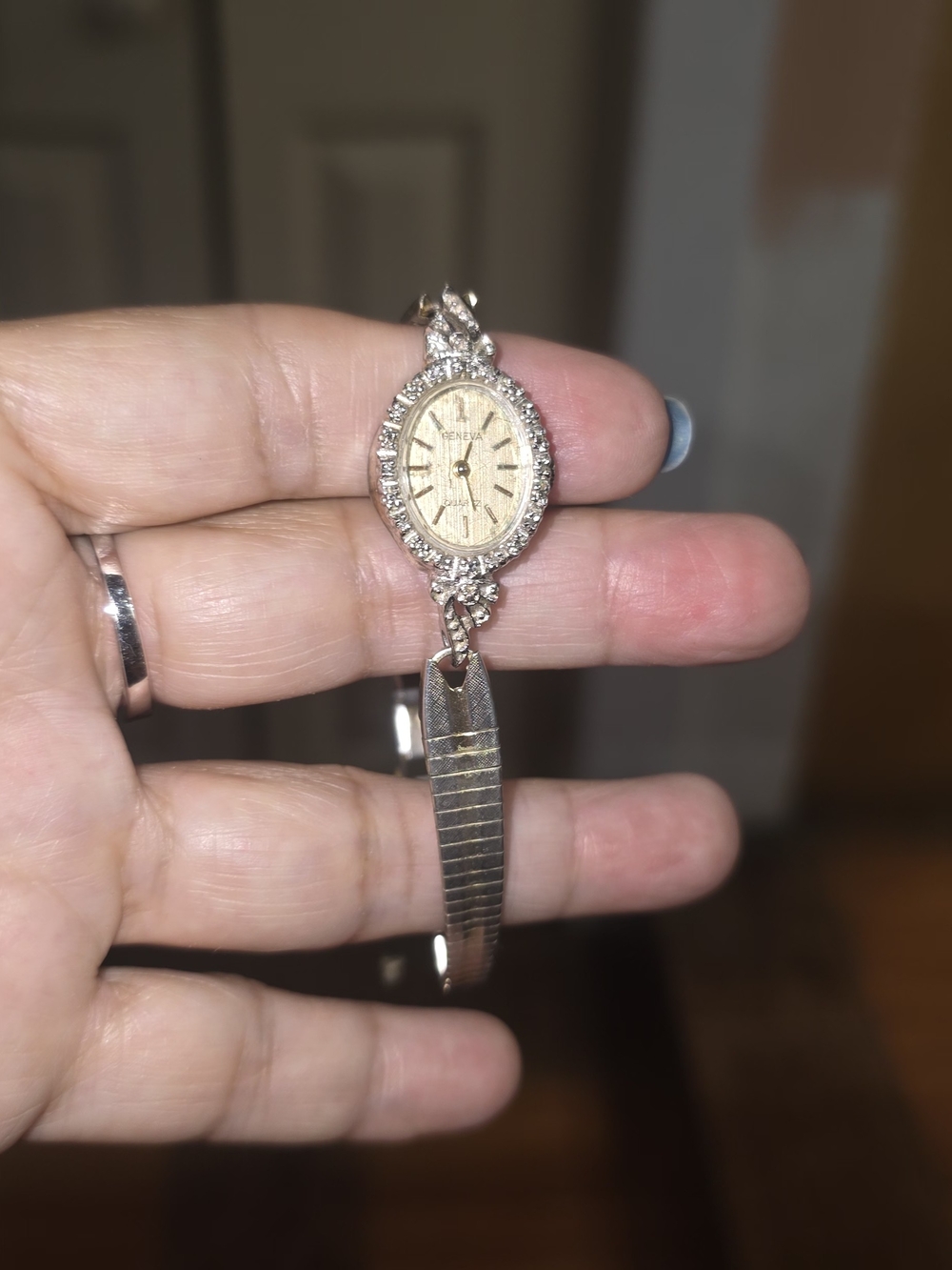 Geneva Vintage-gold Tone Women's Bracelet Watch -